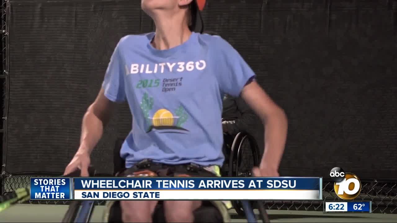 SDSU adaptive tennis