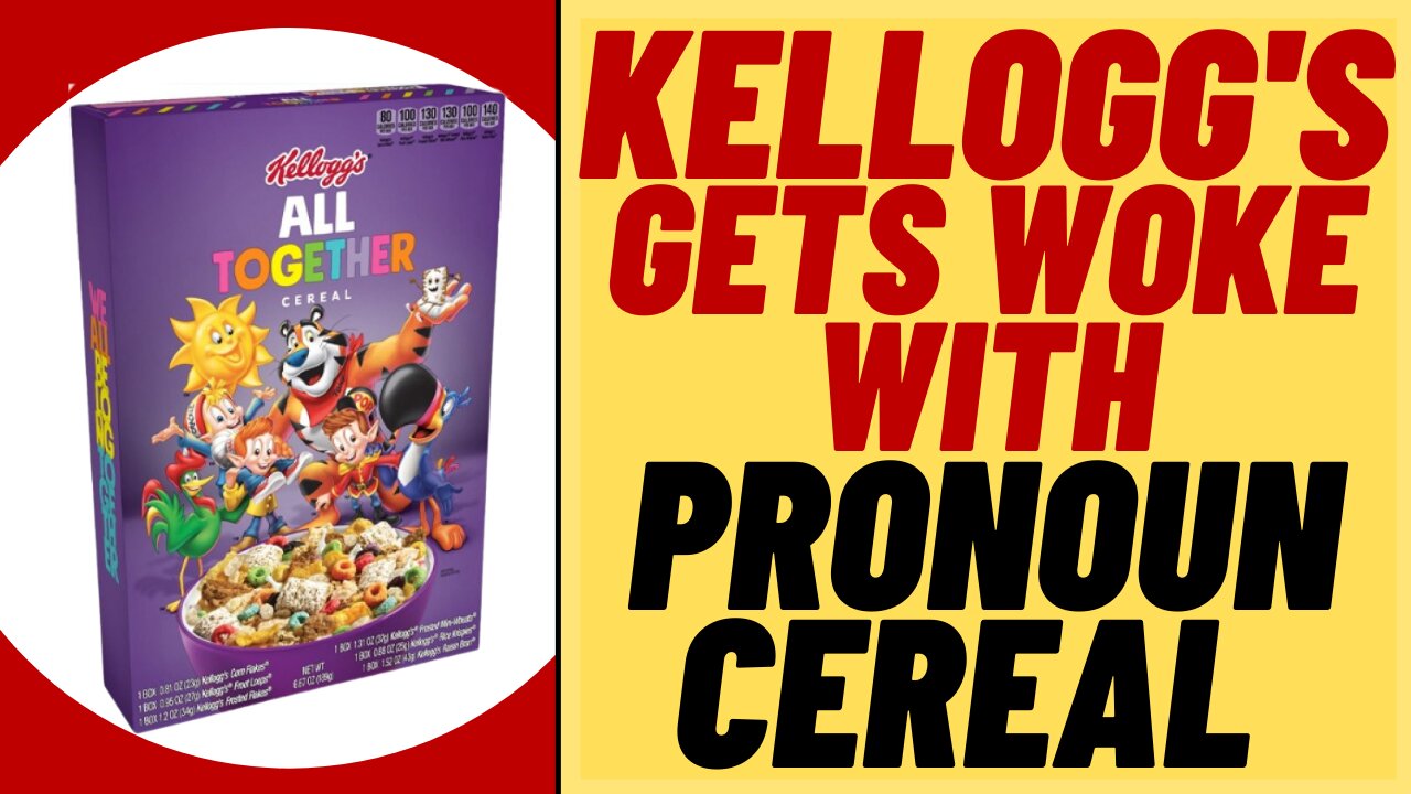 KELLOGG'S Gets WOKE With PRONOUN Kid's Cereal - Kelloggs Woke Cereal Box