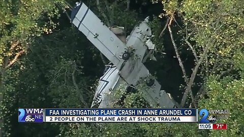 FAA investigating plane crash in Anne Arundel County