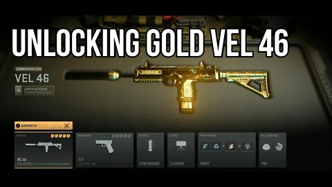 Unlocking GOLD Camo on VEL 46 SMG (MP7) - Call of Duty: Modern Warfare II (PlayStation 5 Gameplay)