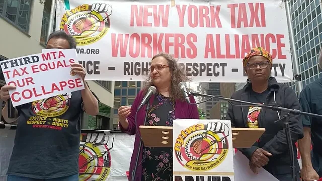 The Exemption from Congestion Pricing Rally Outside @GovKathyHochul Office 6/21/23 hosted by @NYTWA.