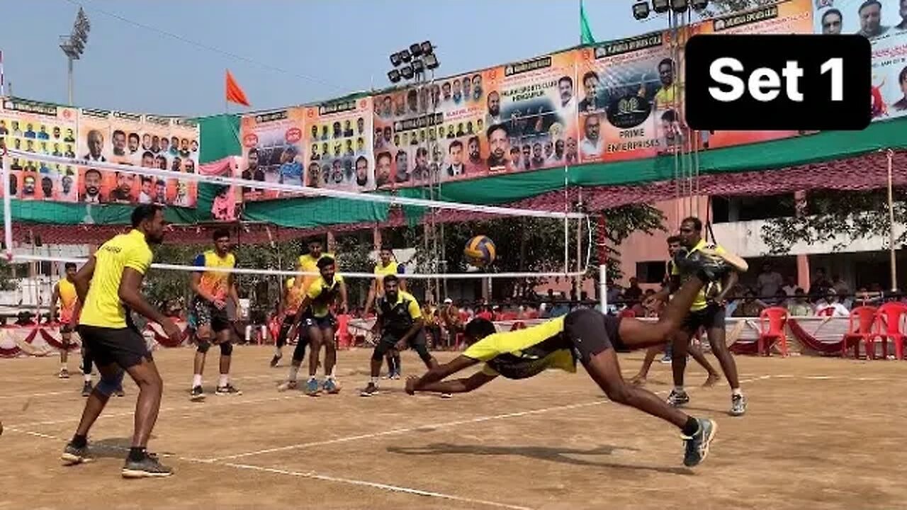 Tamil boys vs Haryana boys aggressive match👿 Mumbra all India volleyball tournament