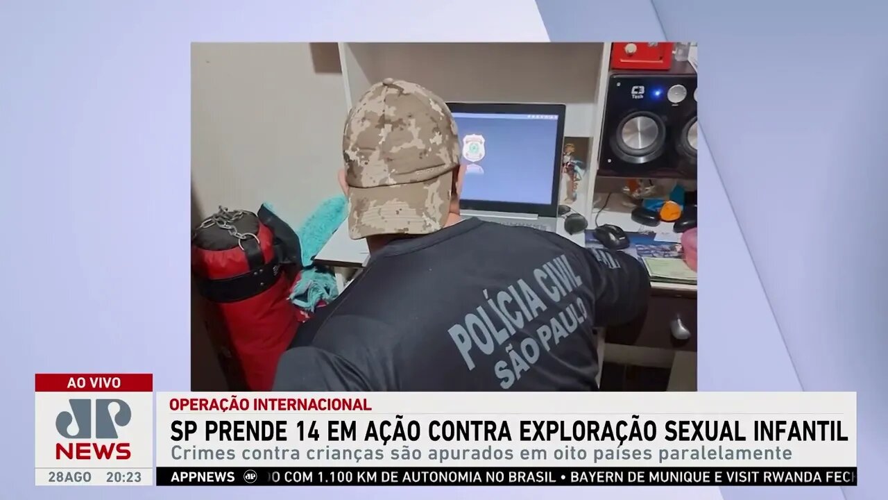 Polícia de SP prende 14 pessoas em ação contra exploração sexual infantil