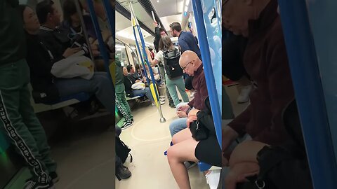 Super slick inside of Montréal Metro