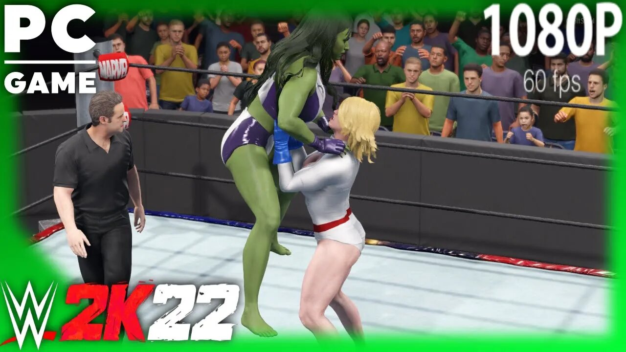 WWE 2K22 | SHE-HULK V POWER GIRL! | Requested Extreme Rules Match [60 FPS PC]