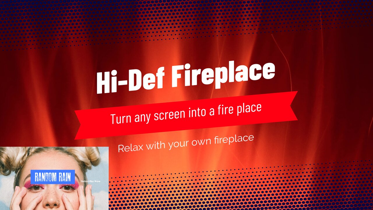 4K Fireplace for relaxing or ambience