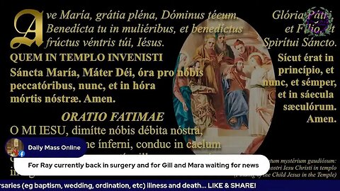 Latin Rosary; Joyful Mysteries