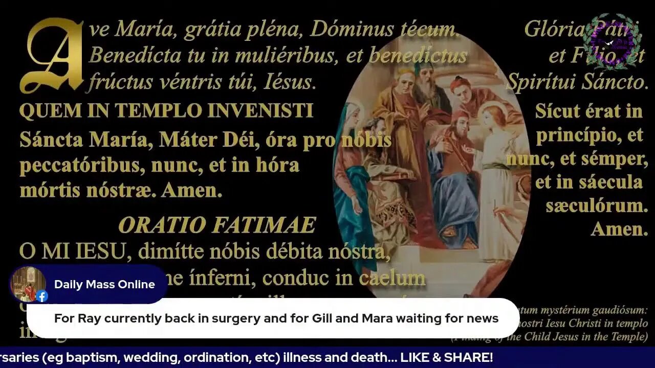 Latin Rosary; Joyful Mysteries