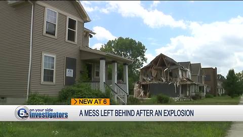 Frozen in time: Homes damaged by June explosion left crumbling