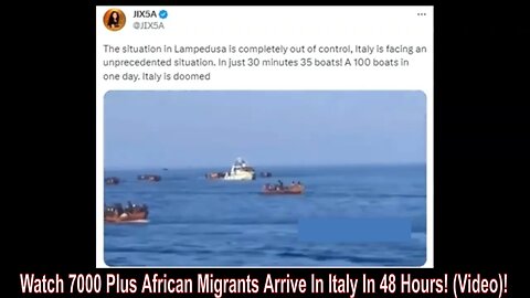 Watch 7000 Plus African Migrants Arrive In Italy In 48 Hours! (Video)!