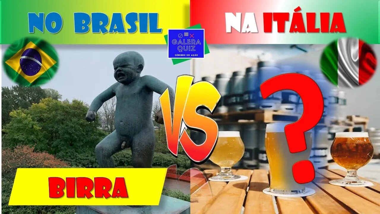 BRASIL X ITÁLIA | ADIVINHE PALAVRAS DIFERENTES | QUIZ CURIOSIDADES