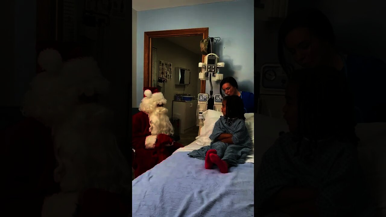 When she realizes SANTA is her DAD!! ❤ For Entertainment Purposes Only