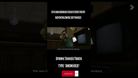 GTA: San Andreas - Spawn Tanker Truck (Cheat for PC)