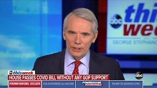 'Let's make it bipartisan': Ohio Senator Rob Portman says COVID relief bill will struggle to pass