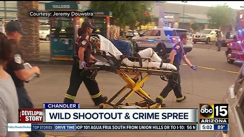 Chandler officers shot at in pursuit; 3 taken into custody