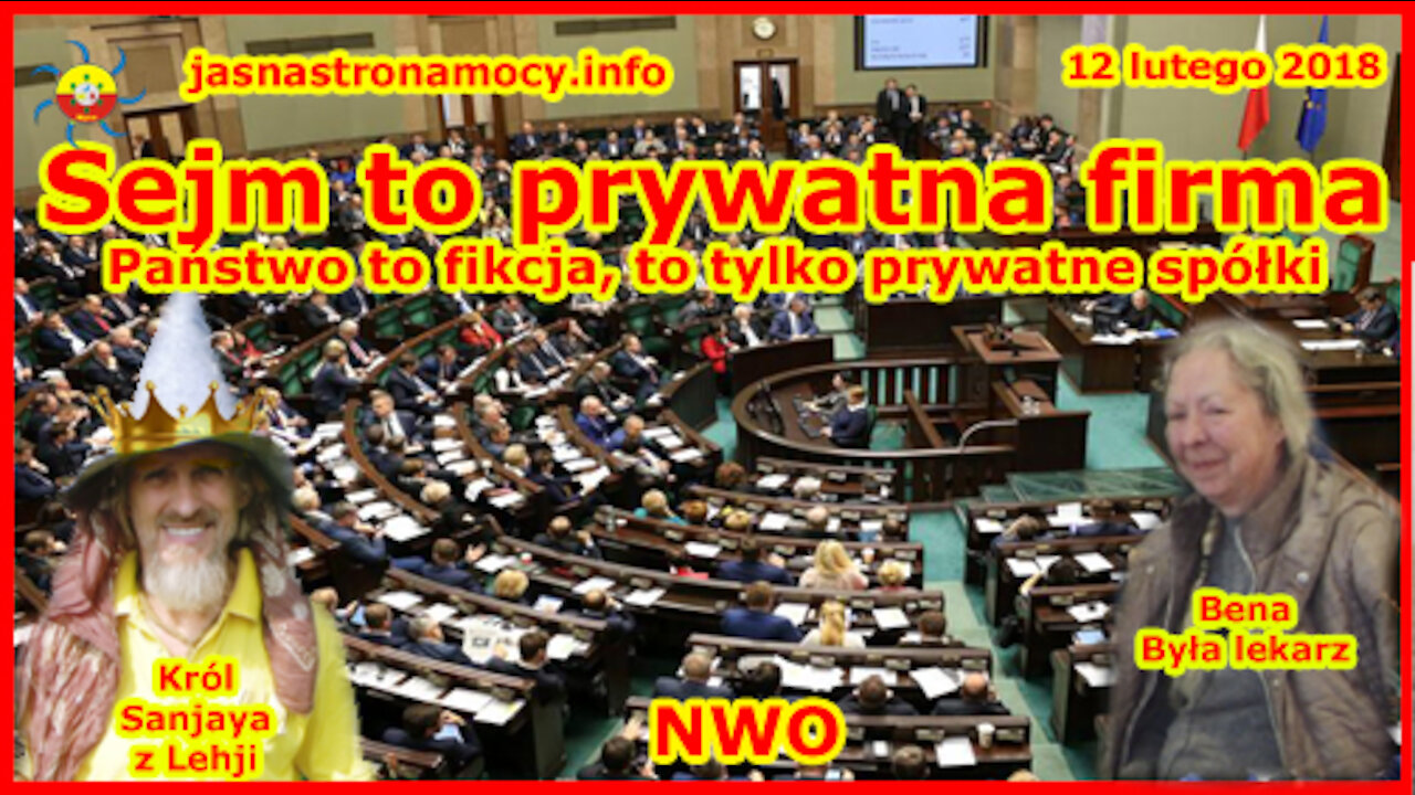 Sejm to prywatna firma! Państwo to fikcja, to tylko prywatne spółki! NWO! Wywiad z Beną!