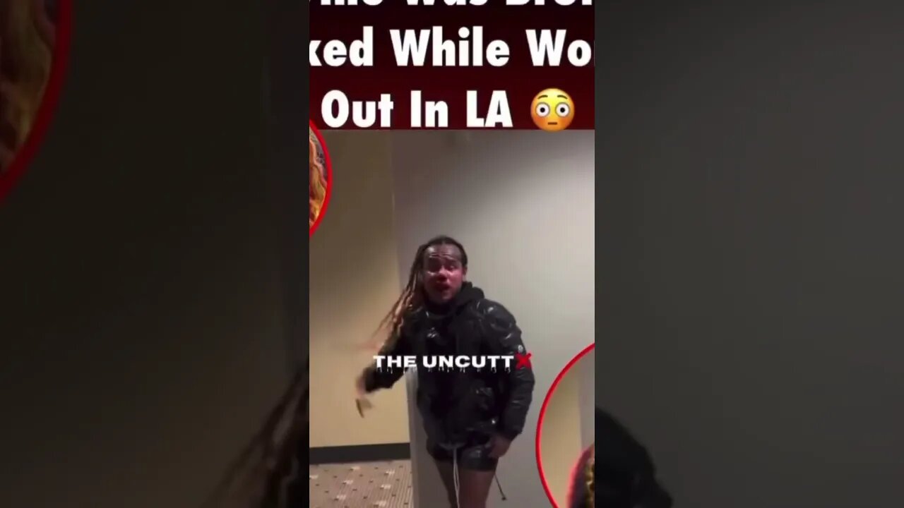 6ix9ine jumped in while working out in #losangeles #6ix9ine #rat
