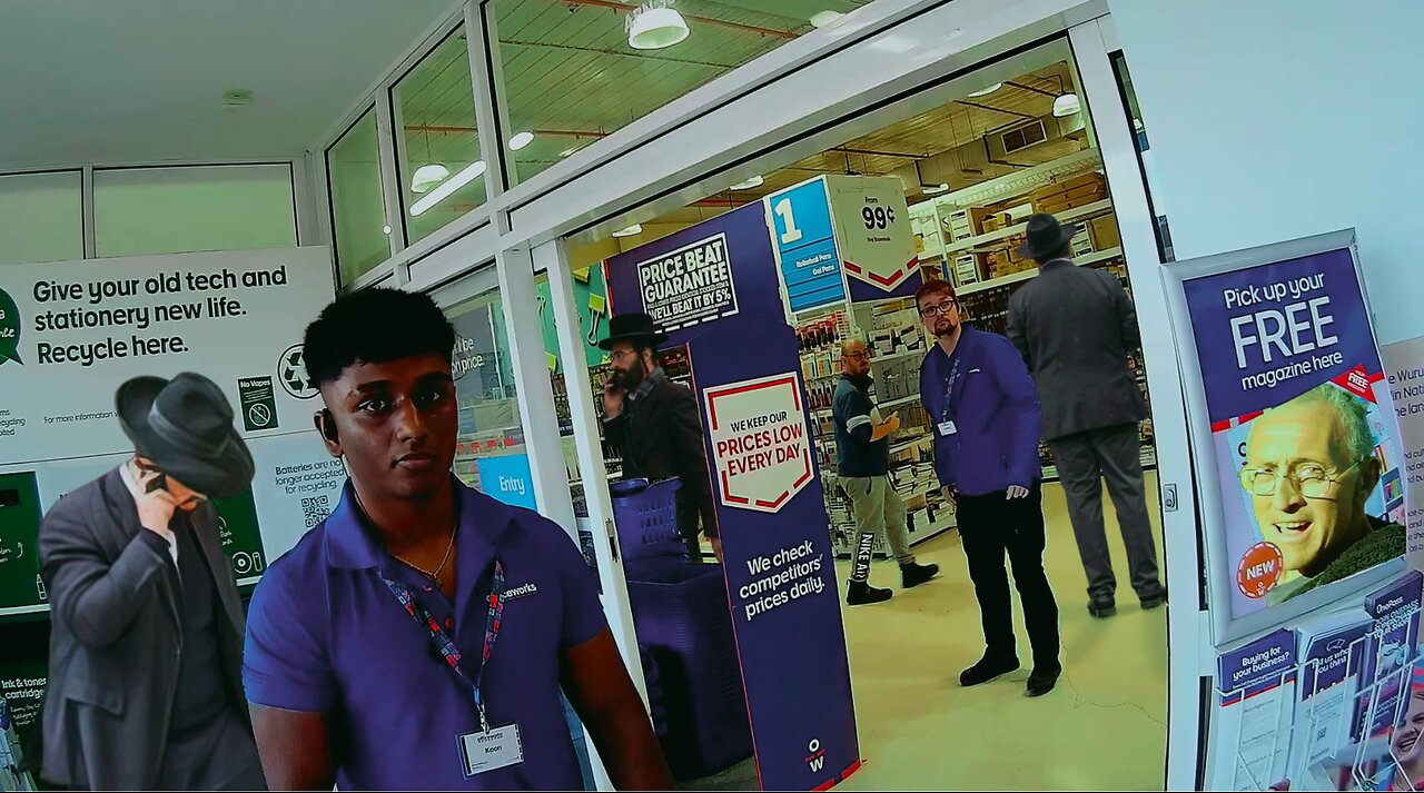 Officeworks assignments the Zionist Australian government using the citizens to stalk the target
