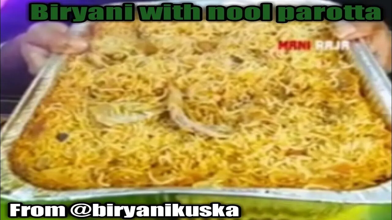 Biryani with nool parotta combo | @biryanikuska on IG 😋👍🏼