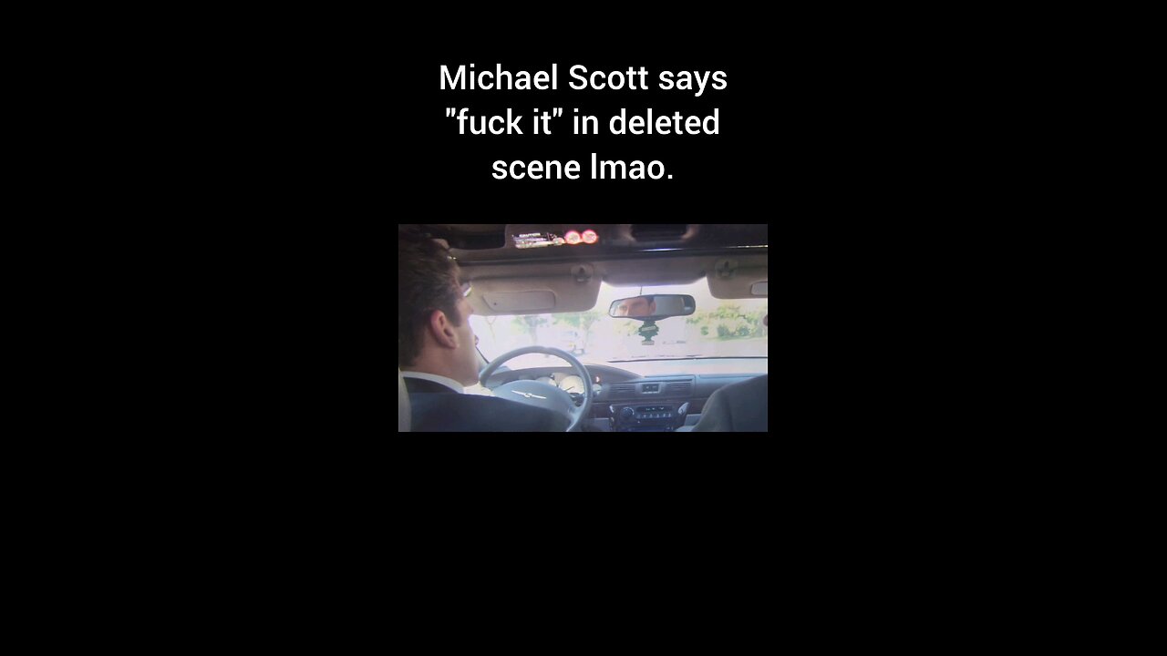 Michael Scott says "fuck it" in deleted scene from the Office.