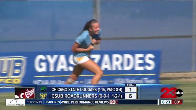 Eszter Toth & Sophie Freeman score in CSUB's 6-1 win v. Chicago St.