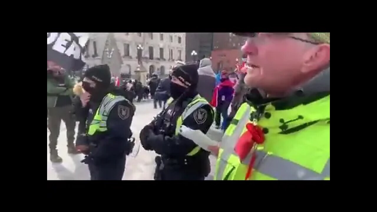 Ottawa Police Ban F**K Trudeau Flags On Parliament Hill