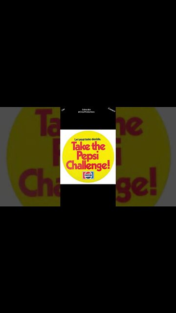 In 1975, PepsiCo set up a blind testing between Pepsi and Coca Cola – “Take the Pepsi Challenge”