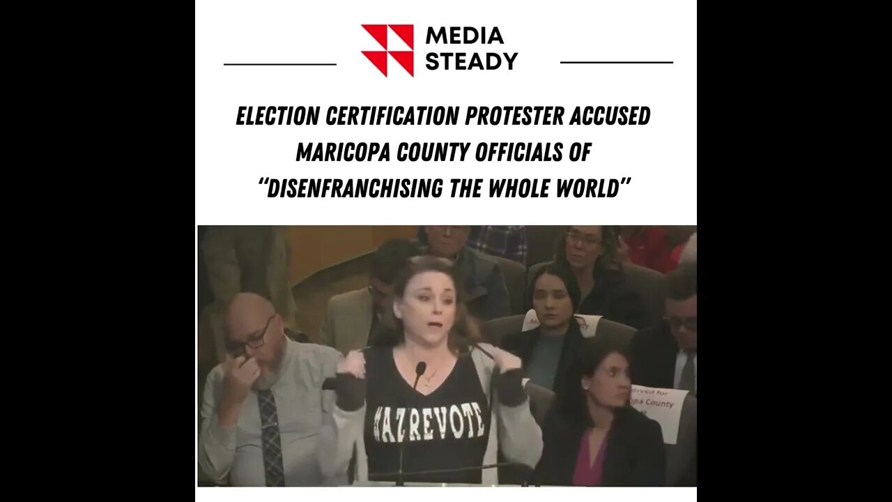 Election certification protester accused MC officials of “disenfranchising the whole world”