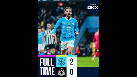 Manchester City 2 v Newcastle United 0