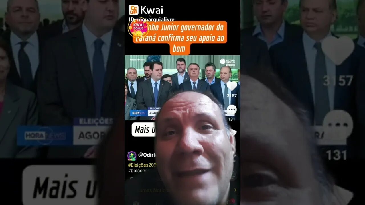 Governador Ratinho Jr declara apoio a Bolsonaro