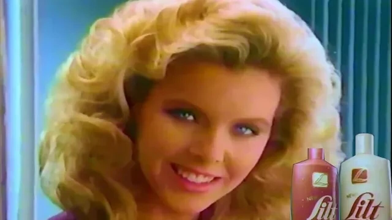 1985 Seductive Lilt Perm Shampoo Commercial #80s