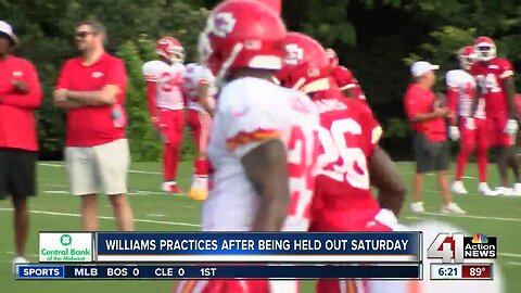 Claiborne practices for first time with Chiefs