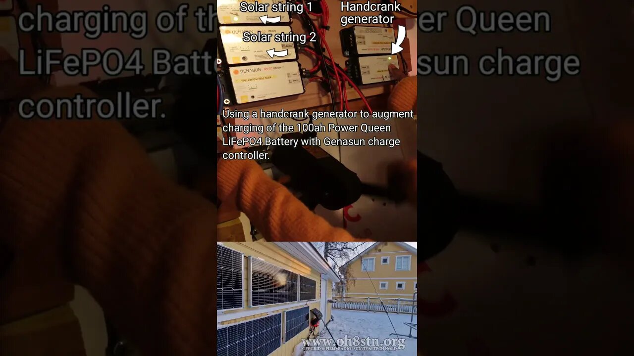 K-TOR P50 generator & Genasun charge controller #oh8stn #shorts
