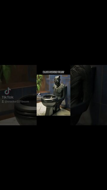 BLACK PANTHER TOILET