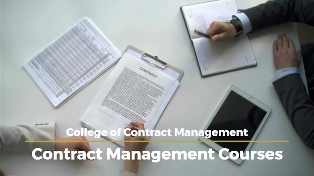 Contract Management Courses | Level 5