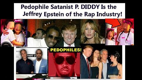 Pedophile Child Rapist Faggot P Diddy Puff Daddy Dressed Them Up As Barbies!