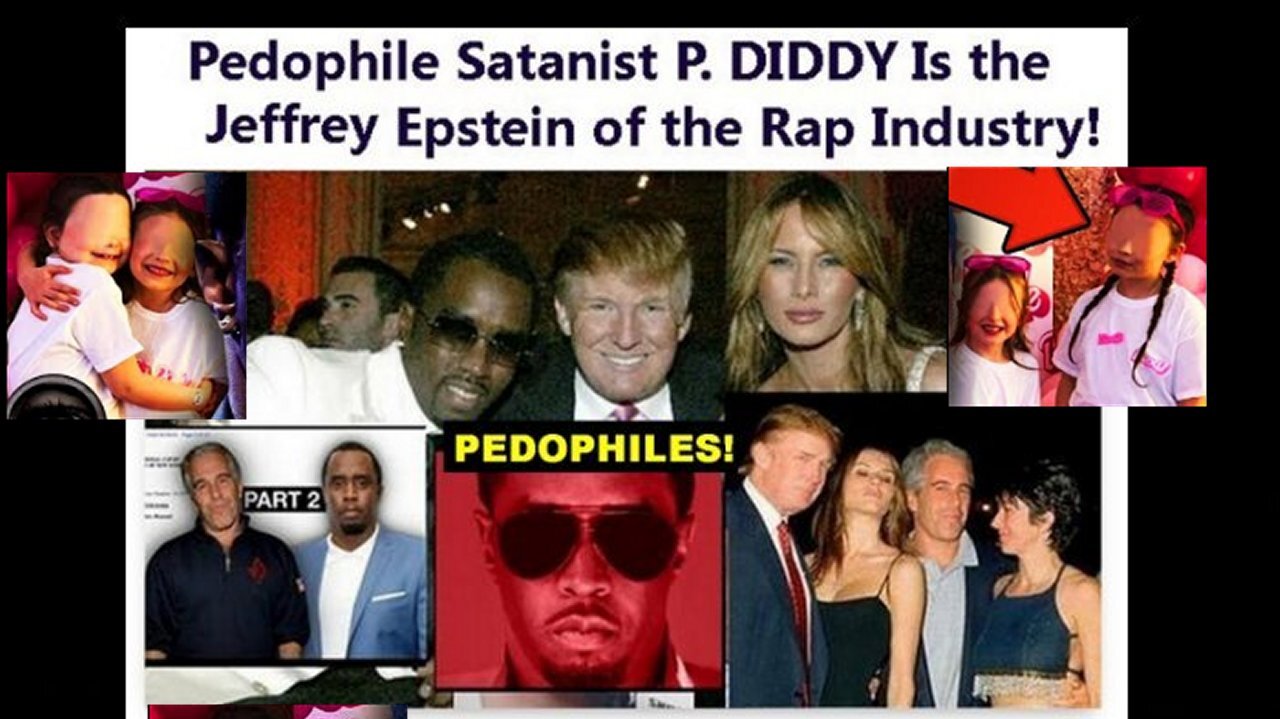 Pedophile Child Rapist Faggot P Diddy Puff Daddy Dressed Them Up As Barbies!