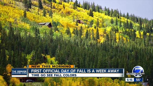 Fall colors arrive in Colorado's mountains