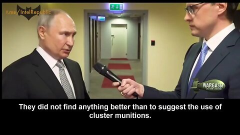 Putin: 'We haven't used cluster munitions until now...' (English subs)