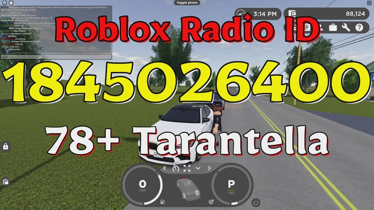 Tarantella Roblox Radio Codes/IDs