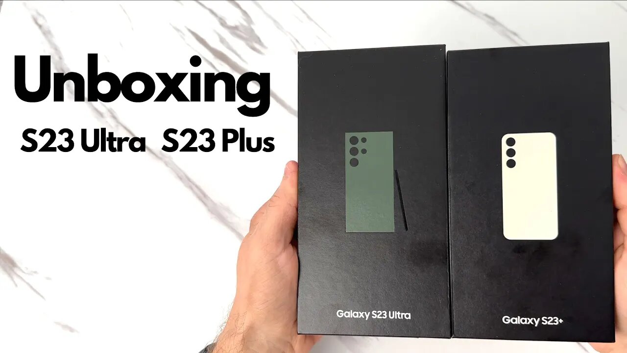 Galaxy S23 Ultra & S23 Plus Unboxing and First Impressions! WOW!