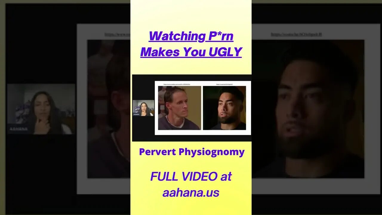 Watch P*rn, Look Like an Ugly Perv (Physiognomy)