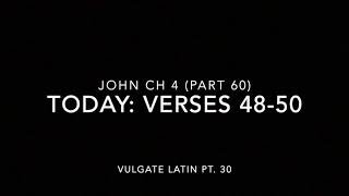 John Ch 4 Pt 60 Verses 48–50 (Vulgate 30)