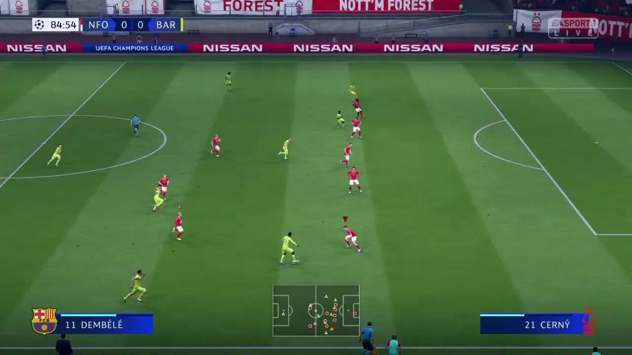 Nottingham Forest 2030-2031 UEFA Champions League Group Play Match 2 VS Barcelona (0-1-0)