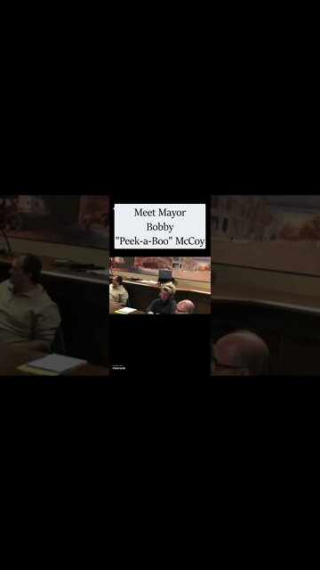 Mayor Plays Peek A Boo With Camera