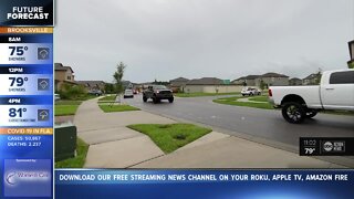 Welcome home parade for soldier