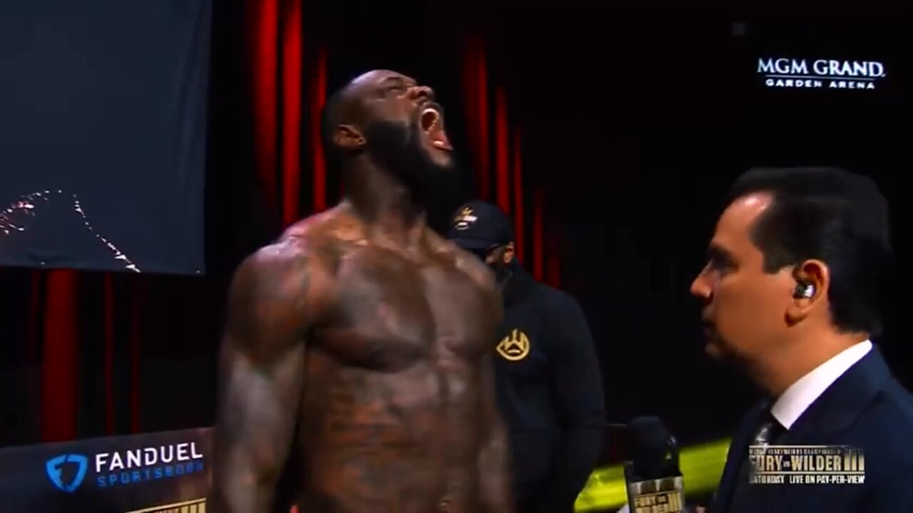 Deontay Wilder Yells at Reporter during interview