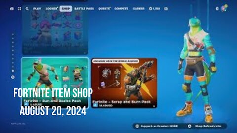 Fortnite Item Shop|August 20, 2024(*New* Packs)