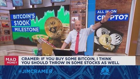 If you buy some bitcoin, throw in some stocks as well, says Jim Cramer