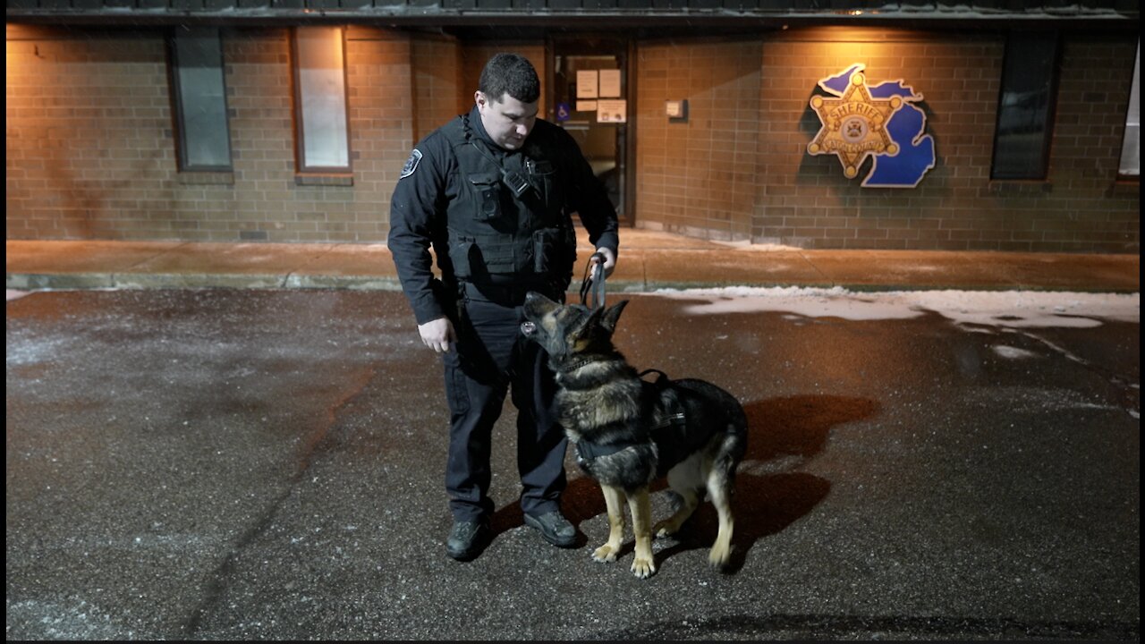 Eaton County K-9 Tank saved the day twice; shares bond with his Deputy